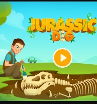 Jurassic Dig - Dinosaur Games online for kids