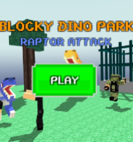 Blocky Dino Park: Raptor Attack